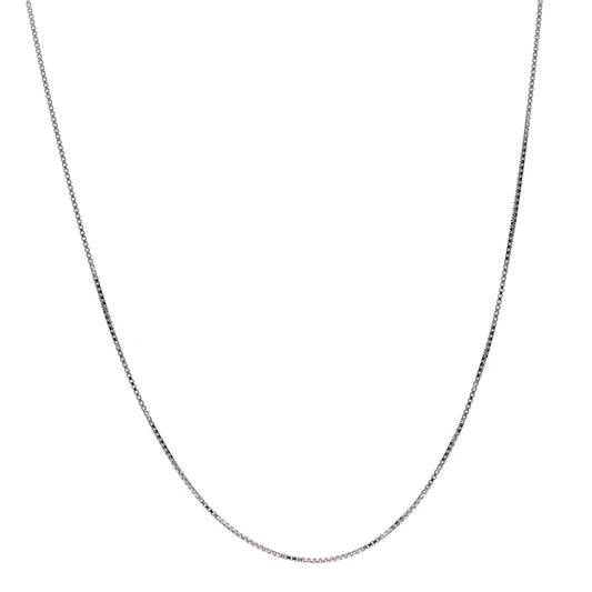 0.5mm ベネチアン プラチナ チェーン|PT850 45cm 長さ調整可|8mm真珠におすすめ