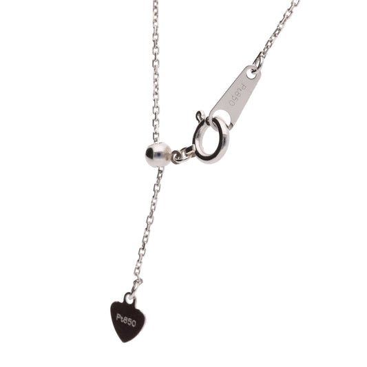 0.6mm カットアズキ プラチナ チェーン|PT850 45cm 長さ調整可|8〜10mmの真珠におすすめ