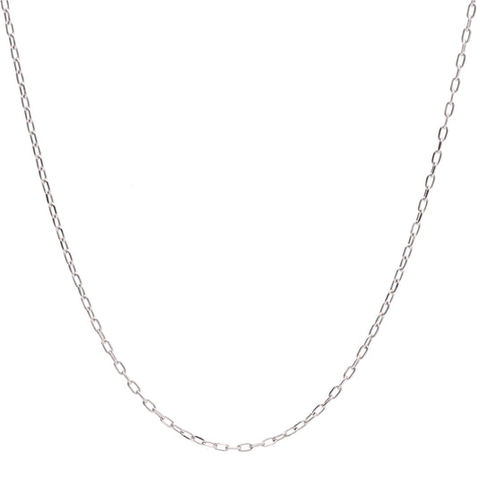 0.7mm カットアズキ プラチナ チェーン|PT850 45cm 長さ調整可|8〜12mmの真珠におすすめ