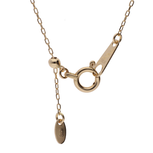 0.6mm カットアズキ イエローゴールド チェーン|K18YG 45cm 長さ調整可|8〜10mmの真珠におすすめ