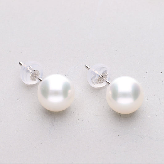 アコヤパール プラチナ スタッドピアス|無調色 アコヤ真珠 7.5mmUP PT900