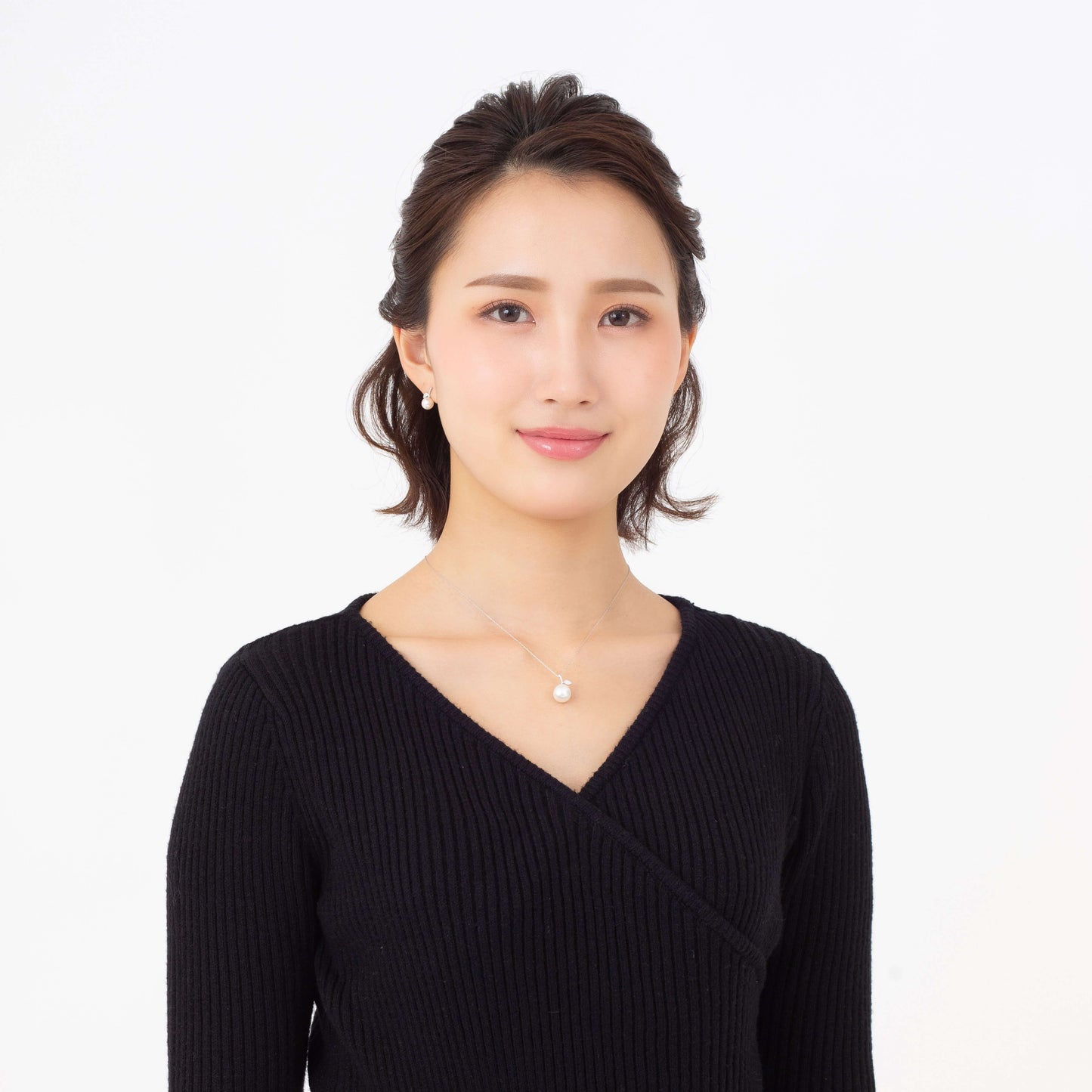 【姫果】シロチョウパール ダイヤモンド ホワイトゴールド ペンダント |無調色 白蝶真珠 南洋真珠 10mm K18WG