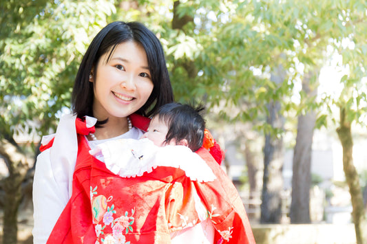 お宮参りのパールネックレス