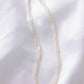 無調色 アコヤ真珠 ライスケシ 4連 パールネックレス 50cm K18YG
