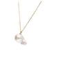 おさかな真珠・グッピー（無調色アコヤ真珠 8.7-14.2mm A ホワイト系） ペンダント シルバーチェーン付き（SV925） 世界にひとつ #3016
