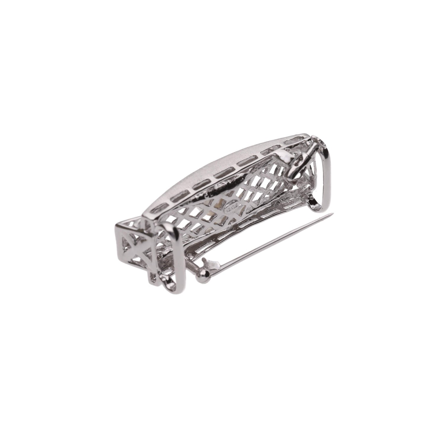 【綾格子】無調色 アコヤ真珠（8.0mm・ラウンド系）SV925 真珠の帯留 兼用 パールブローチ（2WAY）