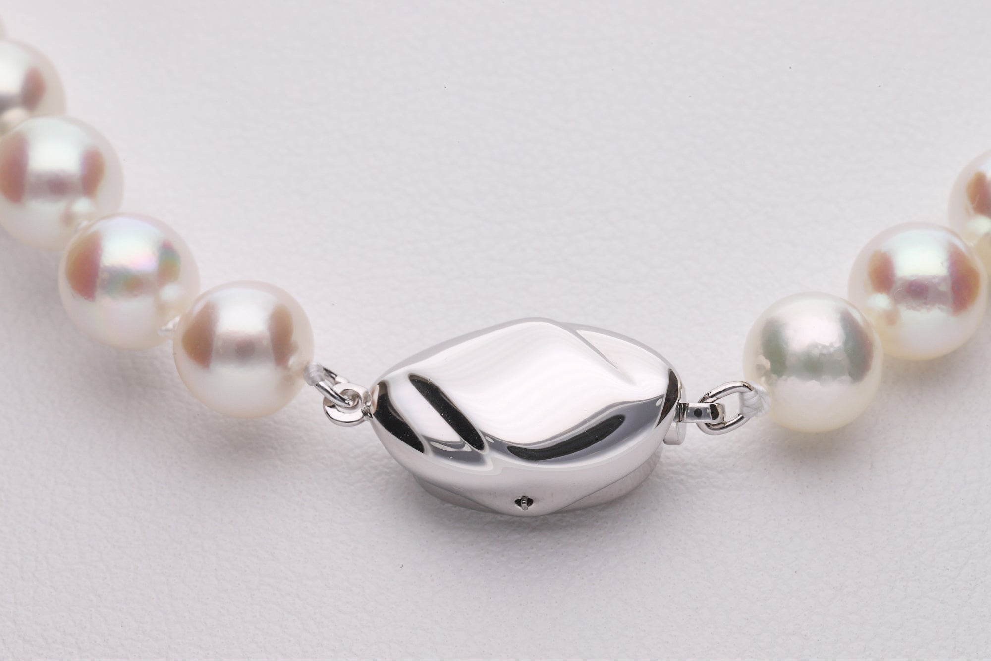 無調色 アコヤ真珠 パールネックレス 2点セット 7.0-7.5mm セミ