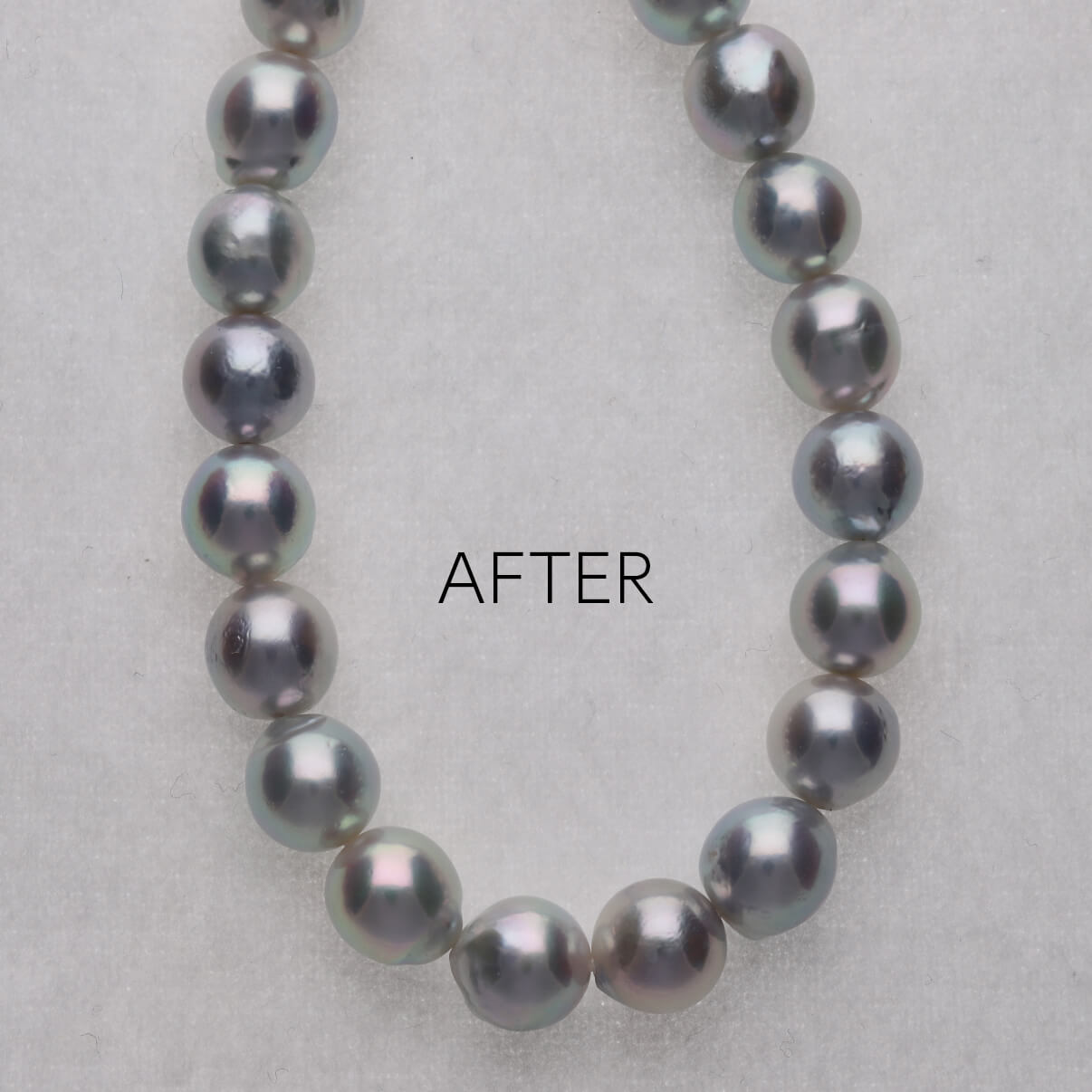 パールクリーニング（真珠テリ回復・劣化予防）＋ネックレス糸替え（GPT糸）セット