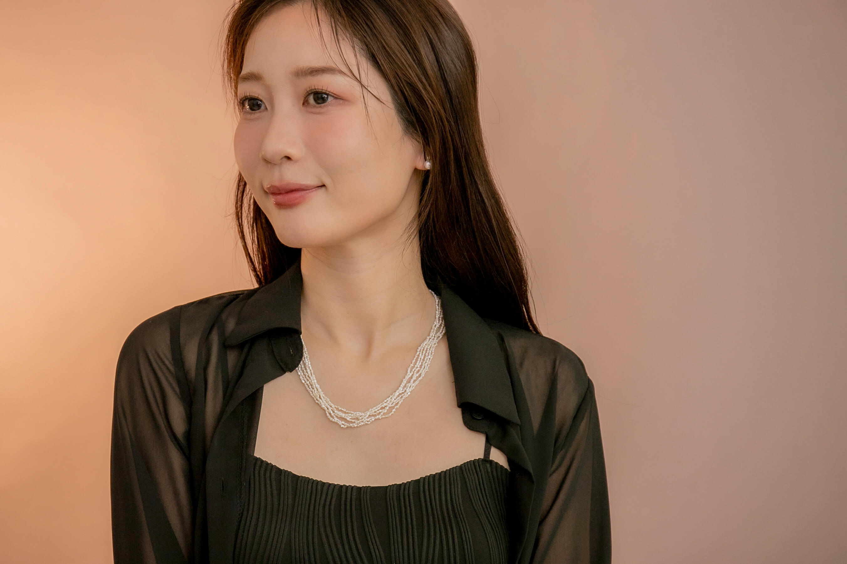 ERIS VELINA | Single Pearl Necklace | Akoya Black Butterfly White
