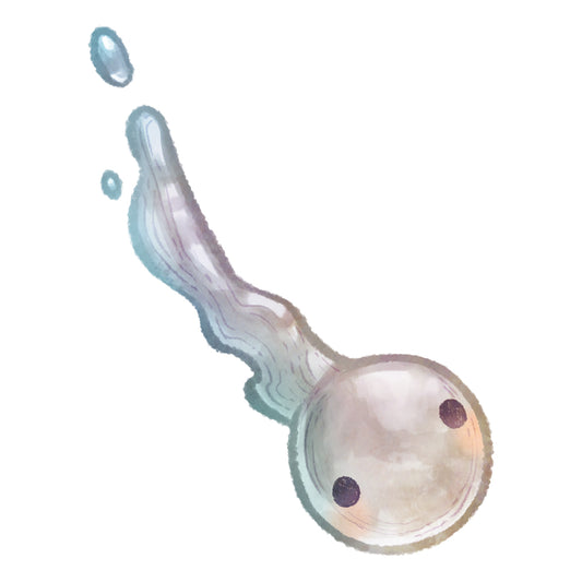 おさかな真珠・グッピー（無調色アコヤ真珠 7.6-13.9mm B ホワイト系） ペンダント シルバーチェーン付き（SV925） 世界にひとつ #3015